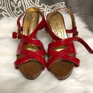 Sexy Red Slingback Shoes